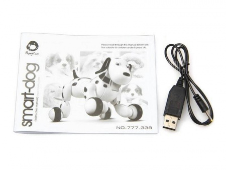 Фото Радиоуправляемая робот-собака HappyCow Smart Dog 2.4G (черная) | Инномарт