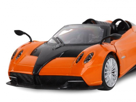 Фото Машина "АВТОПАНОРАМА" Pagani Huayra Roadster, оранжевый, 1/24, свет, звук, в/к 24,5*12,5*10,5 см | Инномарт