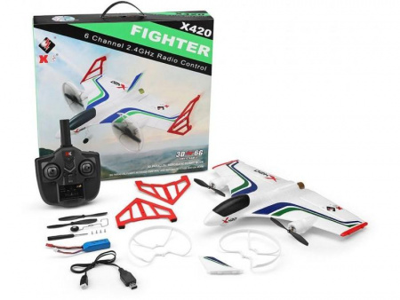 Фото Р/У самолет XK Innovation X420 420мм 3D EPP 2.4G 6-ch LiPo Gyro RTF | Инномарт
