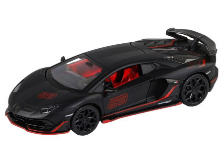 Фото Машина "АВТОПАНОРАМА" Lamborghini SVJ, 1/32, черный матовый, свет, звук, в/к 17,5*12,5*6,5 см | Инномарт