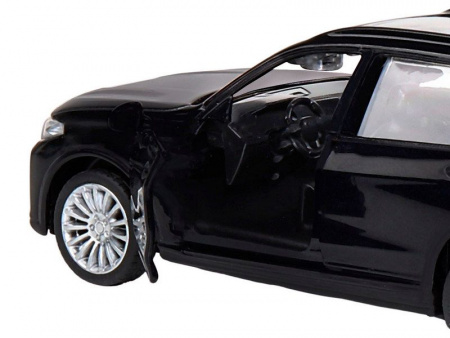 Фото Машина "АВТОПАНОРАМА" BMW X7, 1/44,, черный, инерция, откр. двери, в/к 17,5*12,5*6,5 см | Инномарт