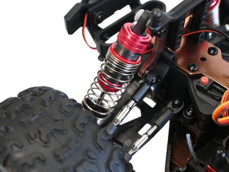 Фото Радиоуправляемый монстр Remo Hobby Brushless (красный) 4WD 2.4G 1/14 RTR | Инномарт