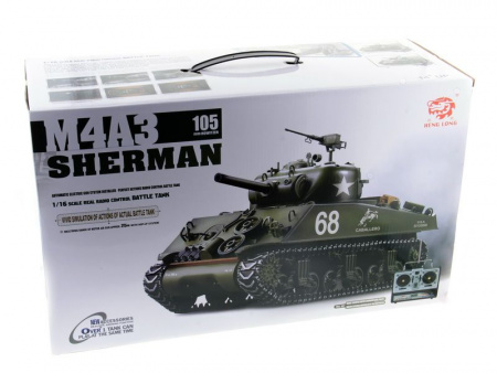Фото Р/У танк Heng Long 1/16 M4A3 Sherman 2.4G RTR PRO | Инномарт