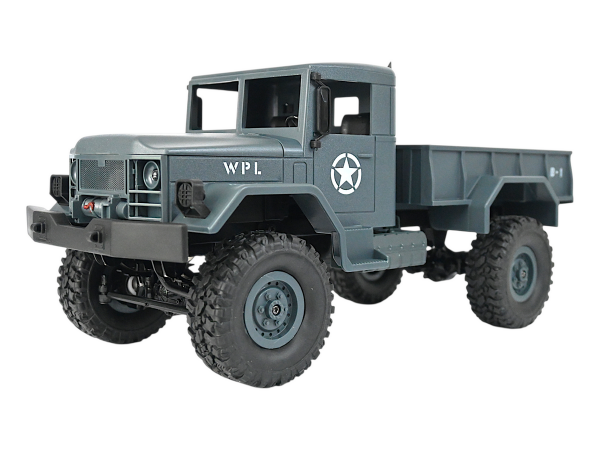 Радиоуправляемая машина WPL B-14R военный грузовик (серый) 1/16 2.4G RTR