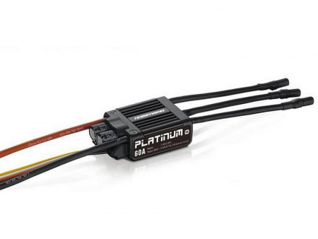 Фото Бесколлекторный регулятор Hobbywing Platinum 60A-V4 (60A-80A, Aircraft, Heli) | Инномарт