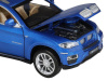 Фото Машина "АВТОПАНОРАМА" BMW X6, синий, 1/32, свет, звук, инерция, в/к 17,5*13,5*9 см | Инномарт