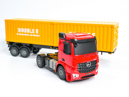 Фото Радиоуправляемый тягач на 2 контейнера Double Eagle Mercedes-Benz Arocs 1/26 2.4G RTR | Инномарт