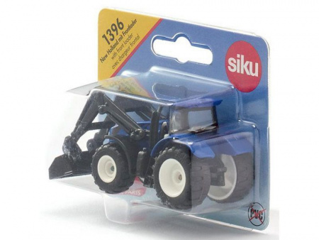 Фото Трактор Siku 1396 New-Holland TTV 7150, с фронтальным погрузчиком, синий | Инномарт