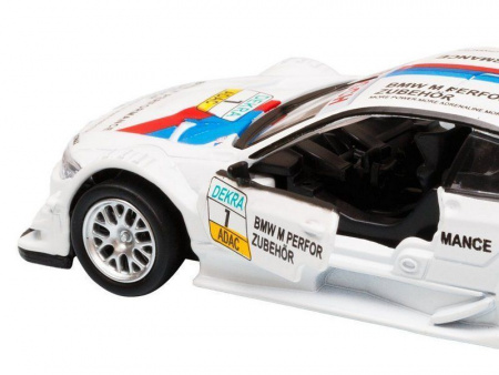 Фото Машина "АВТОПАНОРАМА" BMW M3 DTM, 1/42, белый, инерция, откр. двери, в/к 17,5*12,5*6,5 см | Инномарт