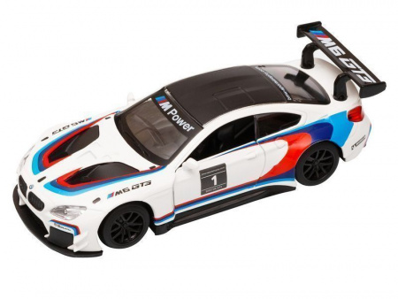 Фото Машина "АВТОПАНОРАМА" BMW M6, 1/44, белый, инерция, откр. двери, в/к 17,5*12,5*6,5 см | Инномарт