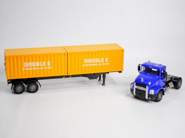 Радиоуправляемый тягач на 2 контейнера Double Eagle MACK 1/26 2.4G RTR | Инномарт