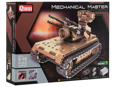 Фото Р/У конструктор Qihui Mechanical Master Зенитный танк (457 деталей) | Инномарт