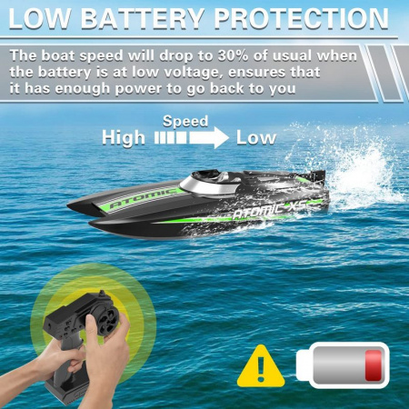 Фото Радиоуправляемый катер Volantex RC AtomicXS черный 2.4G LiPo RTR | Инномарт