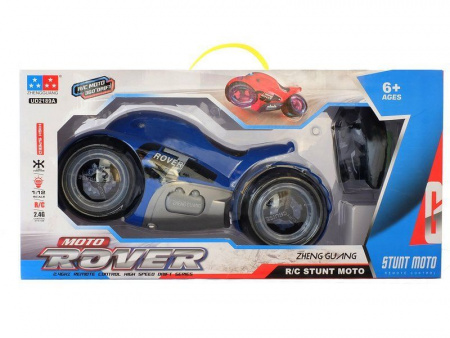 Фото Радиоуправляемый мотоцикл-перевертыш ZhengGuang GT-ROVER 2.4G 1/12 RTR (синий) + Ni-Cd и З/У | Инномарт
