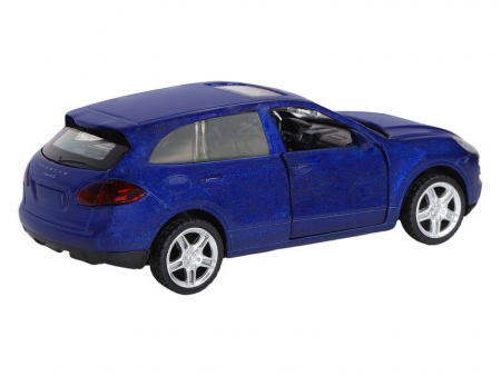 Фото Машина "АВТОПАНОРАМА" Porsche Cayenne S, синий перламутр, 1/43, инерция, в/к 17,5*12,5*6,5 см | Инномарт