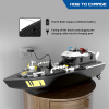 Фото Радиоуправляемый катер Flytec V103 конструктор 2 в 1 (169 деталей) 2.4G RTR | Инномарт