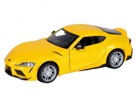 Фото Машина "АВТОПАНОРАМА" Toyota Supra [US], 1/31, желтый, откр. двери, свет, звук, в/к 18*9*13,5 см | Инномарт