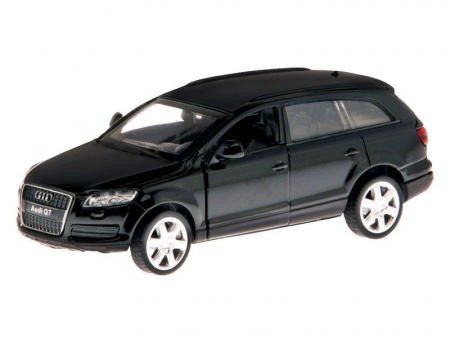 Фото Машина "АВТОПАНОРАМА" Audi Q7, черный, 1/43, инерция, откр. двери, в/к 17,5*12,5*6,5 см | Инномарт