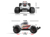 Фото Радиоуправляемый монстр MJX Hyper Go 10208 V2 (белый) Brushless 4WD 2.4G LED 1/10, без ЗУ и акб | Инномарт