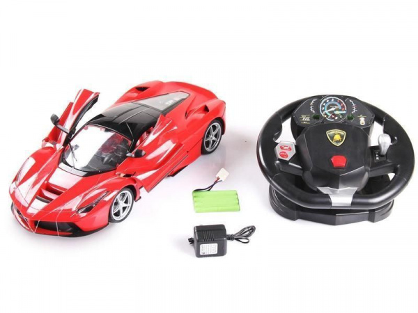 Р/У машина MZ Ferrari La Ferrari 2088F 1/10 GYRO-руль, (открываются двери) +акб | Инномарт