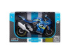 Фото Мотоцикл "АВТОПАНОРАМА" SUZUKI GSR-R1000, 1/12, металл, синий, свободный ход колес | Инномарт