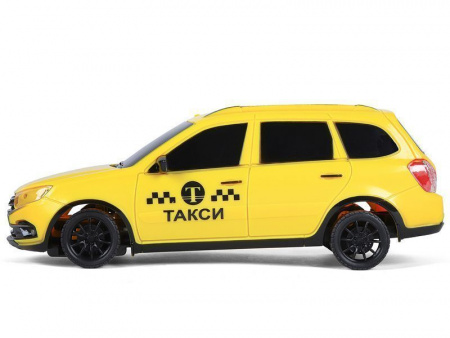 Фото Радиоуправляемая машина AUTODRIVE Lada Granta такси, 1/16, желтый, 40MHz, в/к 34*15*13,5см | Инномарт