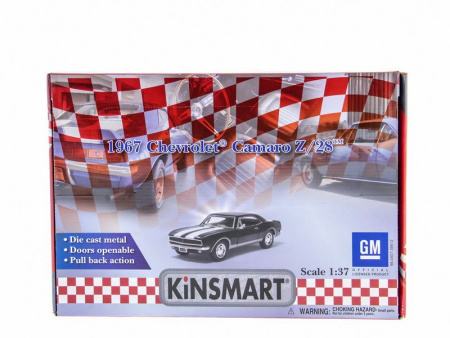 Фото Машина Kinsmart Chevrolet Camaro Z/28 1:40 в асс. инерция (1/12шт.) б/к | Инномарт