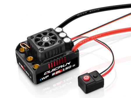 Фото Бесколлекторный бессенсорный регулятор Hobbywing QuicRun-WP-8BL150-G2 (150A-1080A, 1/8) | Инномарт