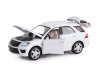 Фото Машина "АВТОПАНОРАМА" Mercedes-Benz ML63 AMG, белый, 1/32, свет, звук, инерция, в/к 17,5*13,5*9 см | Инномарт