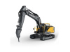 Фото Радиоуправляемый экскаватор Double Eagle Volvo EC160E 1/16, 2.4G, металл, 3 в 1 RTR | Инномарт