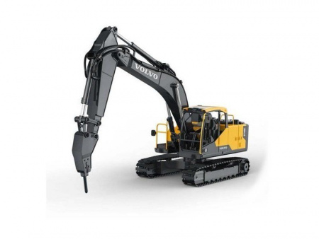 Фото Радиоуправляемый экскаватор Double Eagle Volvo EC160E 1/16, 2.4G, металл, 3 в 1 RTR | Инномарт