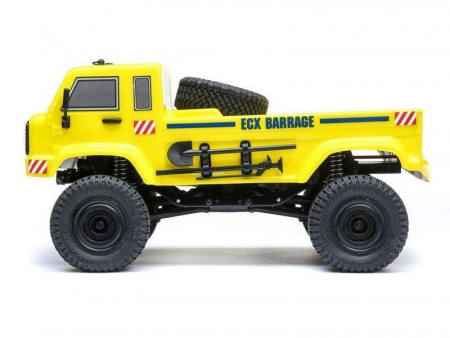 Фото Краулер ECX 1:24 Scaler Crawler Barrage UV 4WD, электро, RTR (желтый) | Инномарт