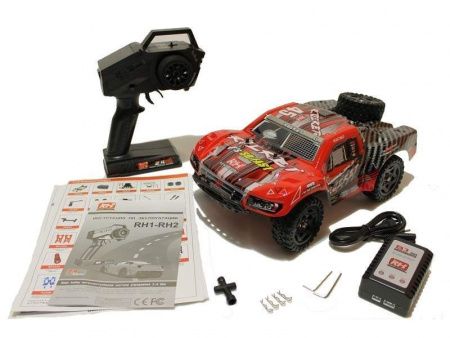 Фото Радиоуправляемый шорт-корс Remo Hobby Rocket Brushless UPGRADE (красный) 4WD 2.4G 1/16 RTR | Инномарт