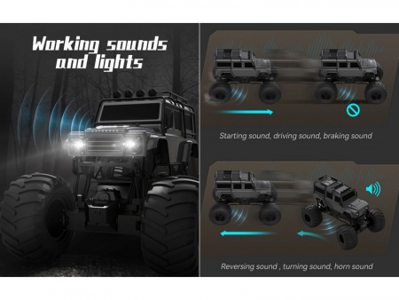 Фото Радиоуправляемый внедорожник Double Eagle Land Rover Defender D110 Bigfoot 1/6 4WD 2.4G RTR | Инномарт