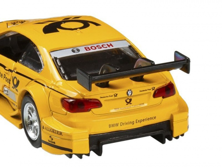 Фото Машина "АВТОПАНОРАМА" BMW M3 DTM, желтый, 1/42, инерция, в/к 17,5*12,5*6,5 см | Инномарт