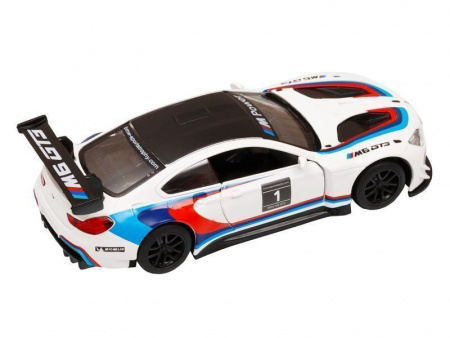 Фото Машина "АВТОПАНОРАМА" BMW M6, 1/44, белый, инерция, откр. двери, в/к 17,5*12,5*6,5 см | Инномарт