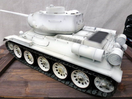 Фото Р/У танк Taigen 1/16 T34-85 (СССР) (для ИК танкового боя) 2.4G (зимний) | Инномарт