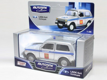 Фото Машина Autotime "LADA 4x4" полиция 1:36 | Инномарт