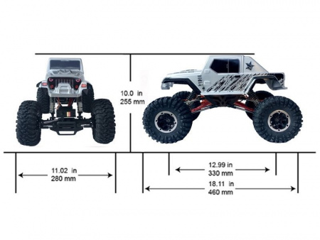 Фото Радиоуправляемый краулер Remo Hobby Jeeps (1072-SJ) 4WD 2.4G 1/10 RTR | Инномарт