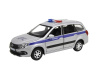 Машина "АВТОПАНОРАМА" LADA GRANTA CROSS "Полиция", серебро, 1/24, свет, звук, в/к 24,5*12,5*10,5 см