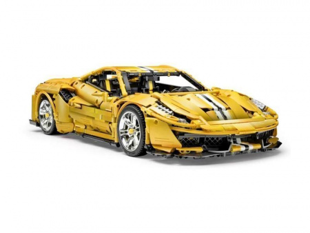 Фото Радиоуправляемый конструктор CaDA MASTER спорткар Italian Super Car, желтый 1/8 (3187 деталей) | Инномарт