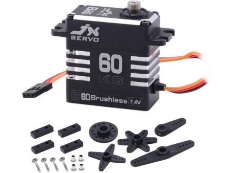 Фото Сервомашинка цифровая JX Servo B60 (87г/62/0.11/7.4V) бесколлекторная, Full metal | Инномарт