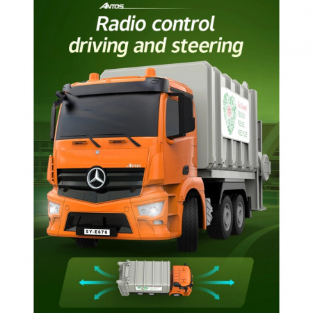 Фото Радиоуправляемый мусоровоз Double Eagle Mercedes-Benz ANTOS 1/26 2.4G RTR | Инномарт