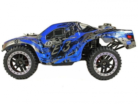 Фото Радиоуправляемый шорт-корс Remo Hobby EX3 UPGRADE (синий) 4WD 2.4G 1/10 RTR | Инномарт