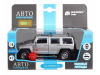 Фото Машина "АВТОПАНОРАМА" Hummer H3, серебряный, 1/32, свет, звук, инерция, в/к 17,5*13,5*9 см | Инномарт