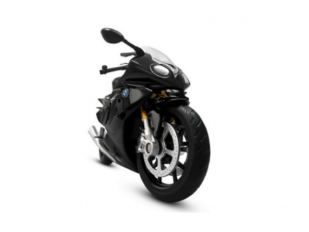 Фото Мотоцикл "АВТОПАНОРАМА" BMW S1000R, 1/12, металл, черный, свободный ход колес | Инномарт