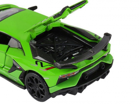Фото Машина "АВТОПАНОРАМА" Lamborghini SVJ, 1/32, зеленый, откр. двери, свет, звук, в/к 17,5*12,5*6,5 см | Инномарт