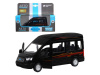 Фото Машина "АВТОПАНОРАМА" Ford Transit, черный, 1/52, инерция, откр. двери, в/к 17,5*12,5*6,5 см | Инномарт