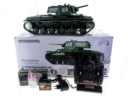 Фото P/У танк Heng Long 1/16 KV-1 (Россия) 2.4G RTR PRO | Инномарт