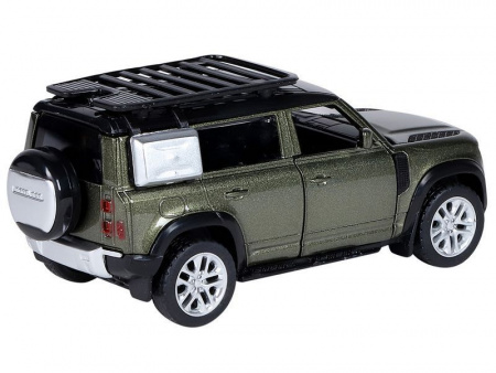 Фото Машина "АВТОПАНОРАМА" Land Rover Defender 110, 1/43, оливковый, инерция, в/к 17,5*12,5*6,5 см | Инномарт
